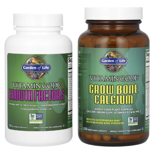 Garden of Life, Vitamin Code, Grow Bone System, 2 Bottles